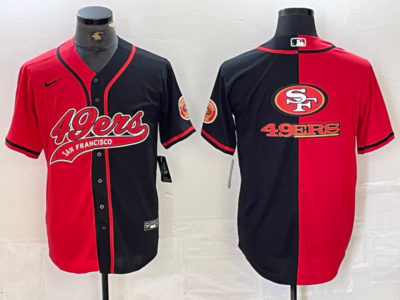 Men's San Francisco 49ers Red/Black Jersey Joint Edition